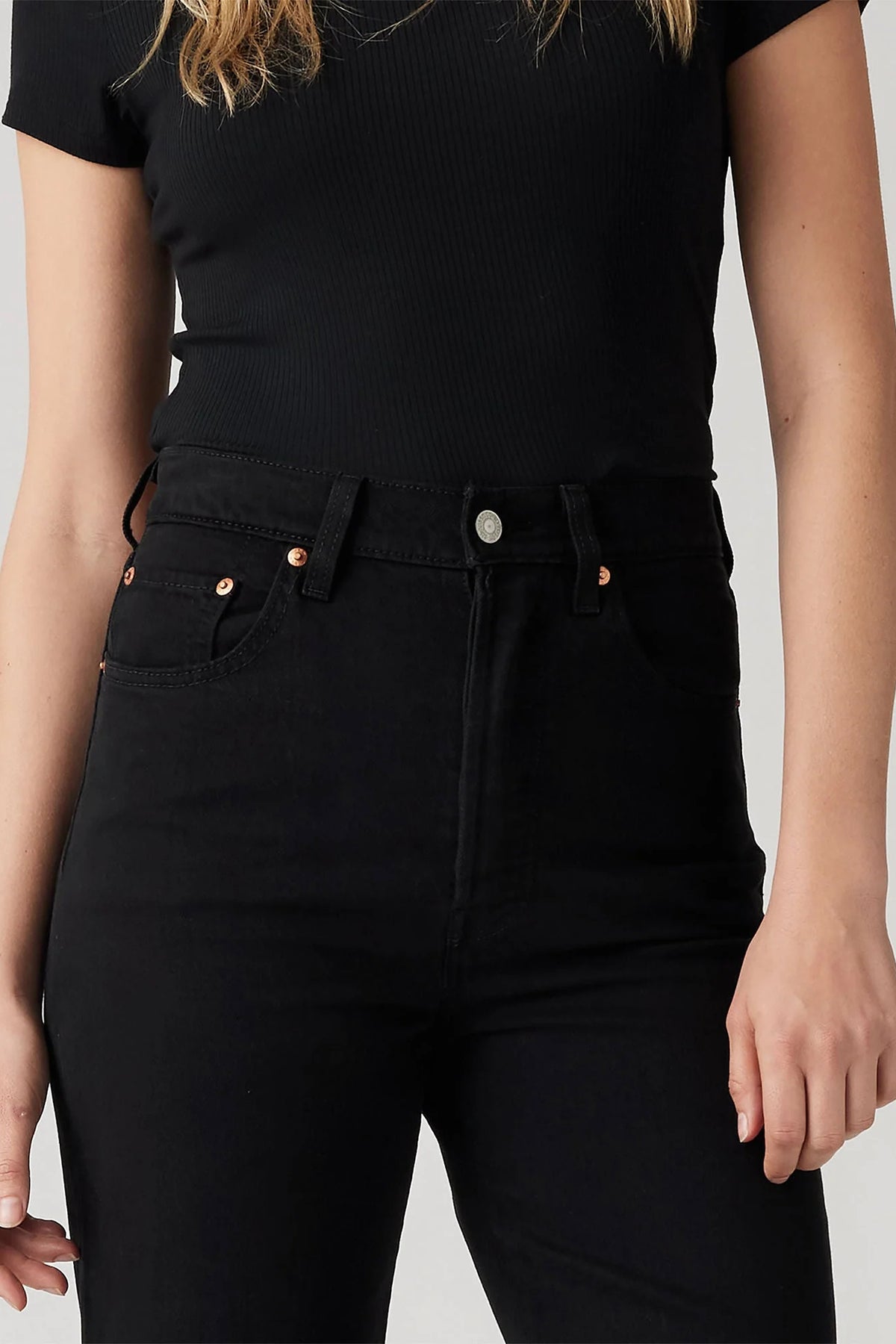 Levi's Ribcage Straight Ankle | Black Sprout