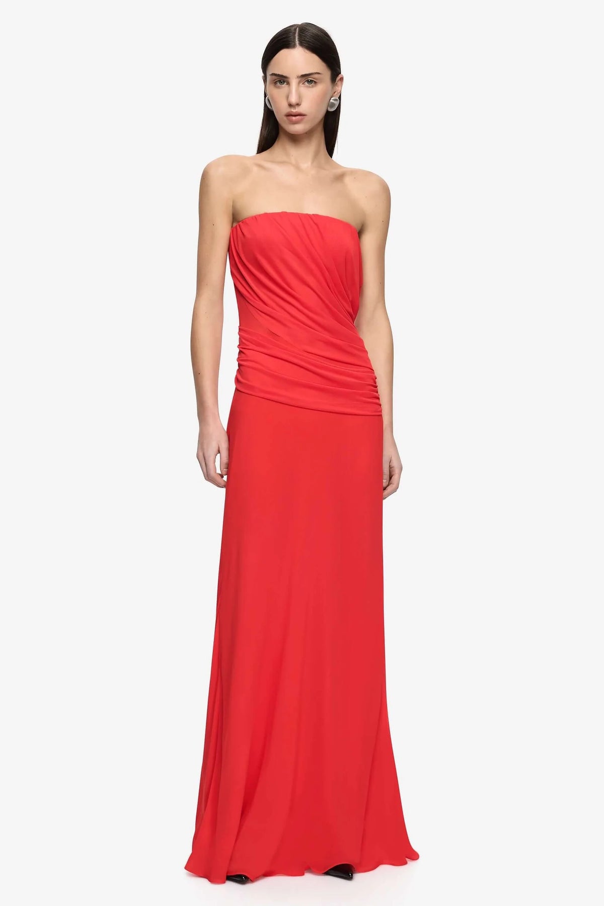 Bec + Bridge Xanithis Strapless Maxi Dress | Flame