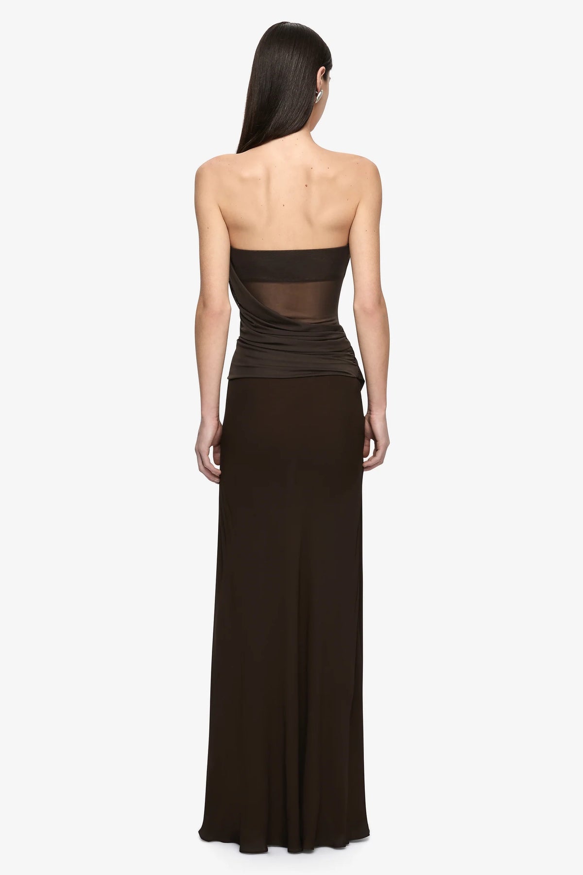 Bec + Bridge Xanithis Strapless Maxi Dress | Bitter Chocolate