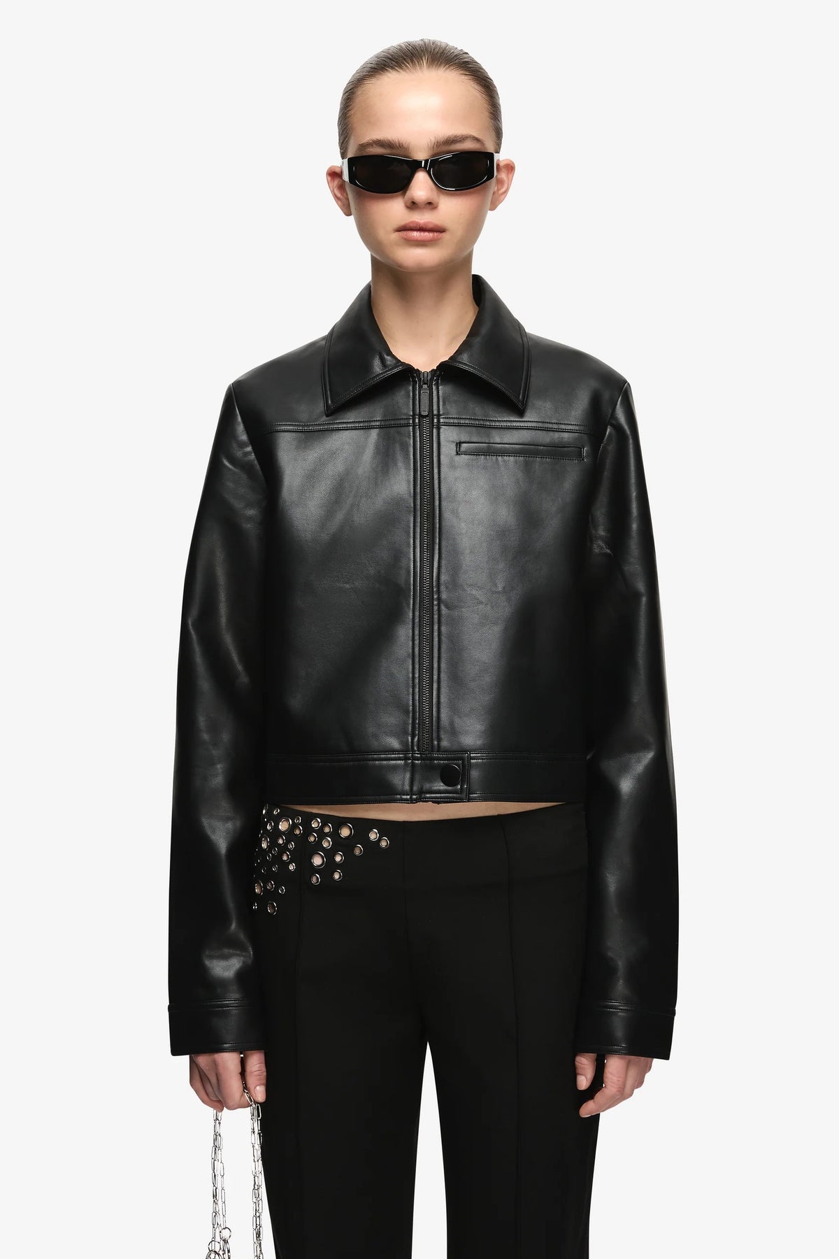 Bec + Bridge Saphira Cropped Jacket | Black