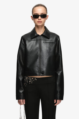 Bec + Bridge Saphira Cropped Jacket | Black