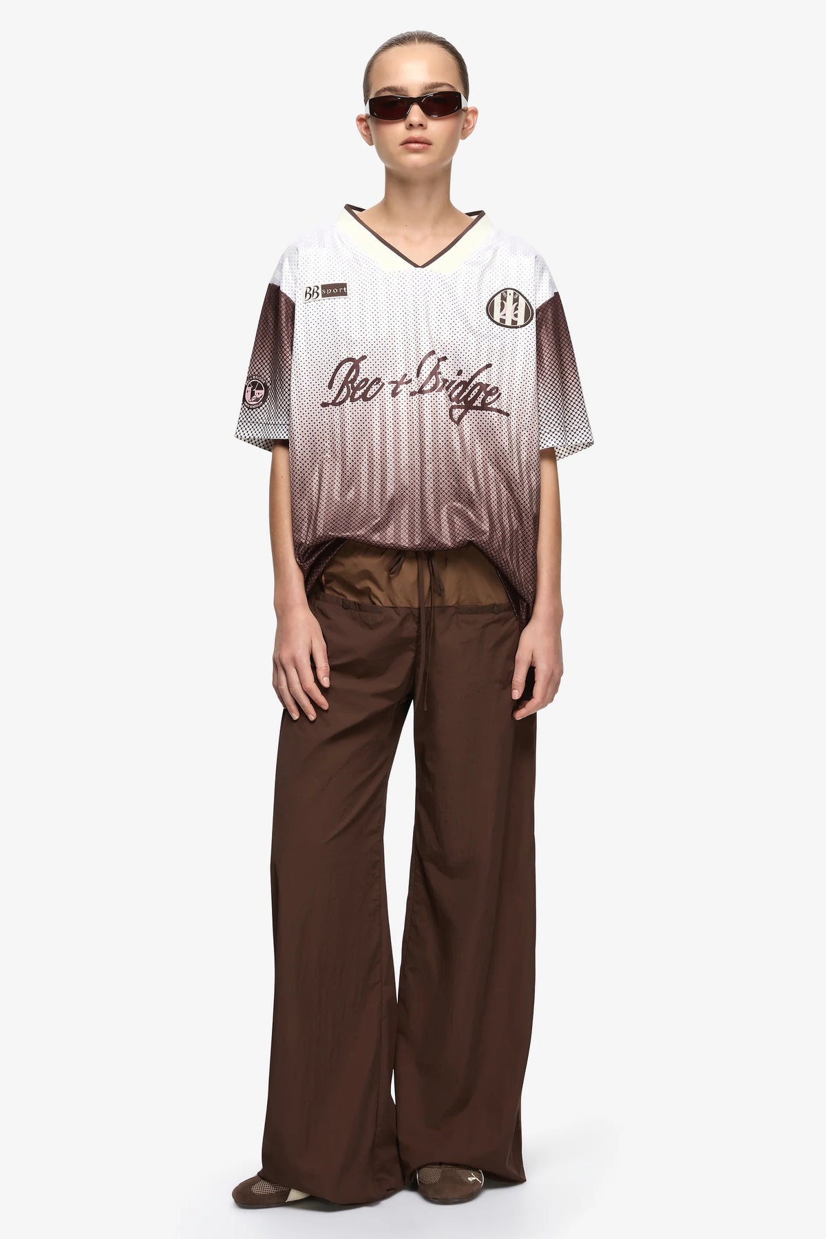 Bec + Bridge Zelia Jersey T-Shirt | Bitter Chocolate Ombre