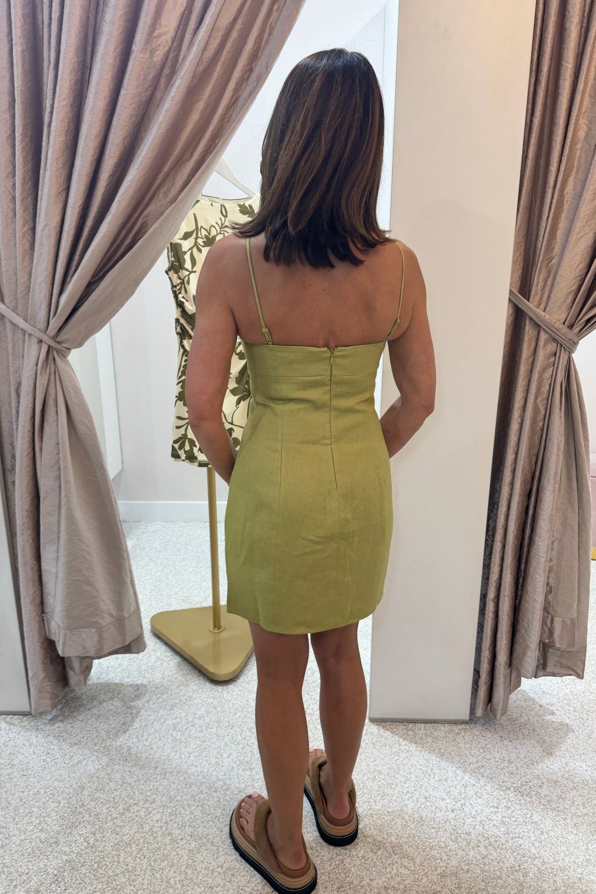 Nude Lucy Carmela Linen Mini Dress | Kiwi