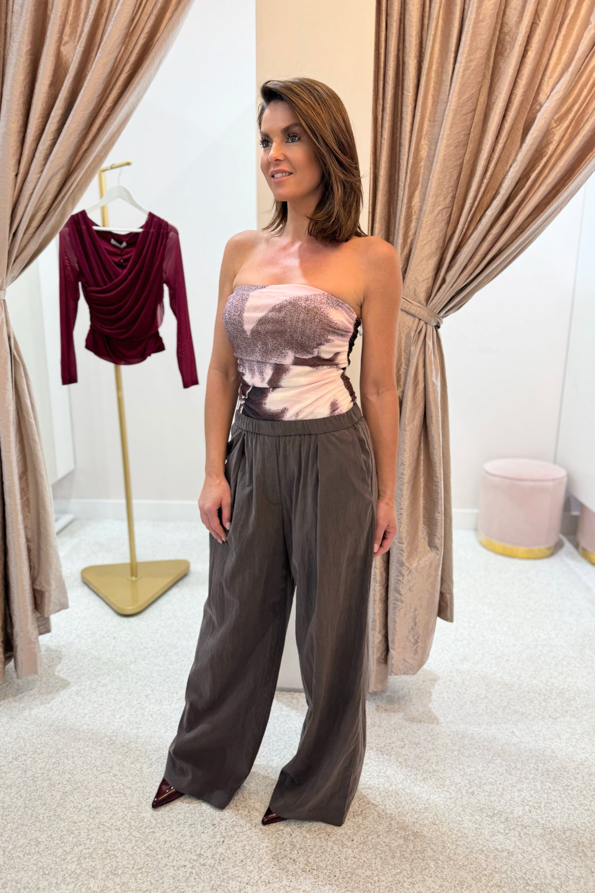 Sovere Afterlight Mesh Bodice | Raisin