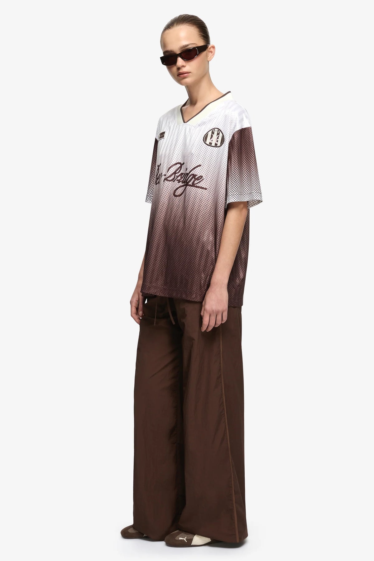 Bec + Bridge Zelia Jersey T-Shirt | Bitter Chocolate Ombre