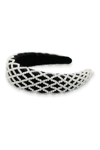 Morgan & Taylor Valencia Headband | Black/Pearl