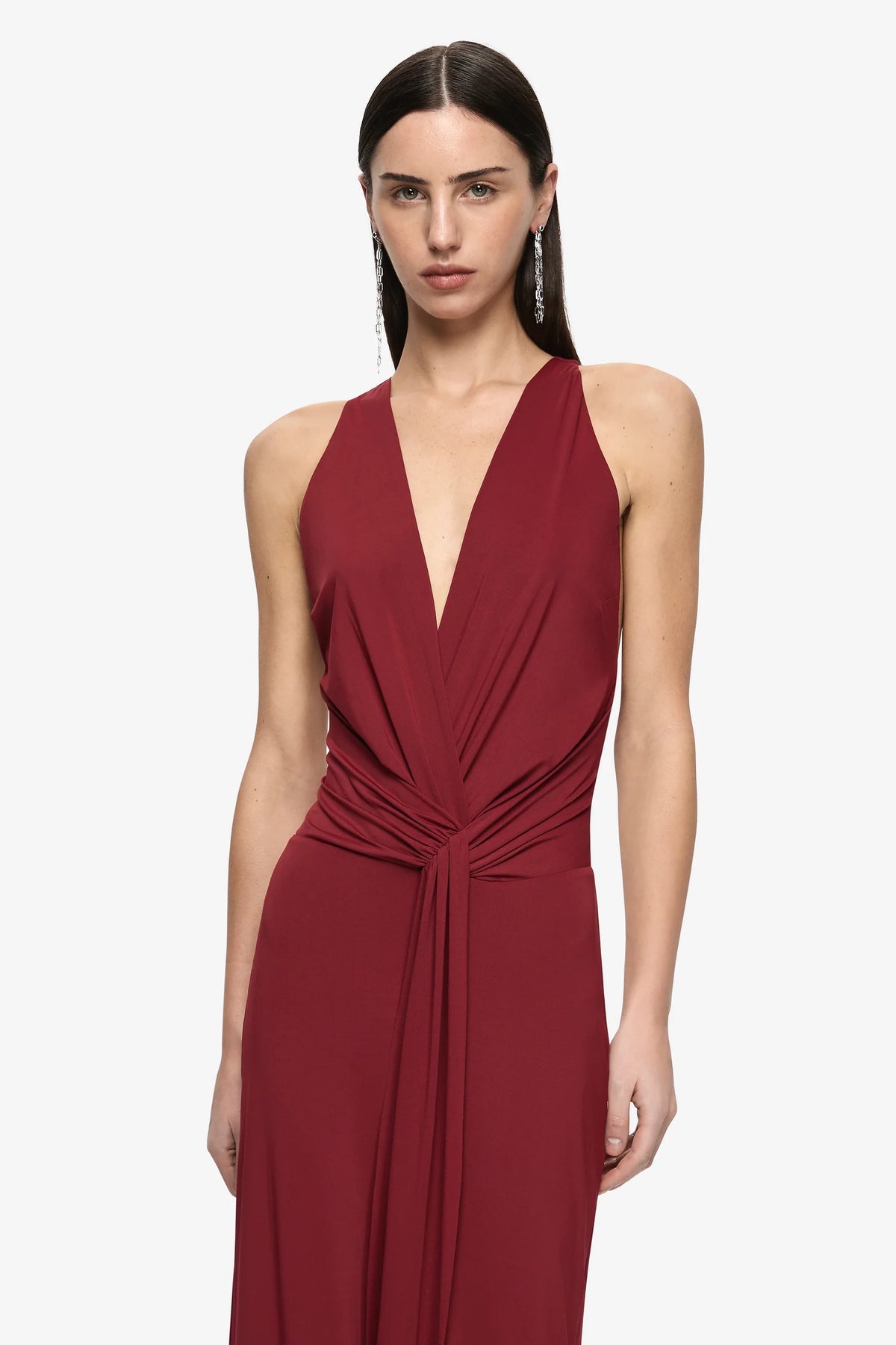 Bec + Bridge Thalia V Maxi Dress | Syrah