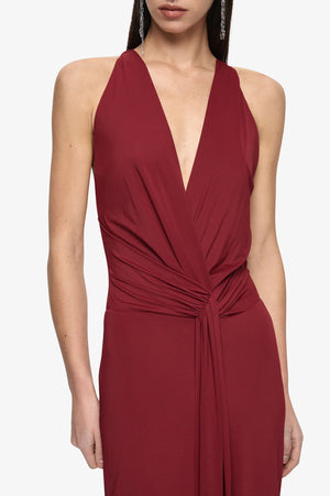 Bec + Bridge Thalia V Maxi Dress | Syrah