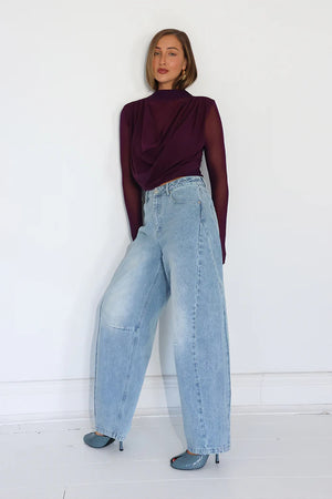 Madison The Label Grace Top | Aubergine