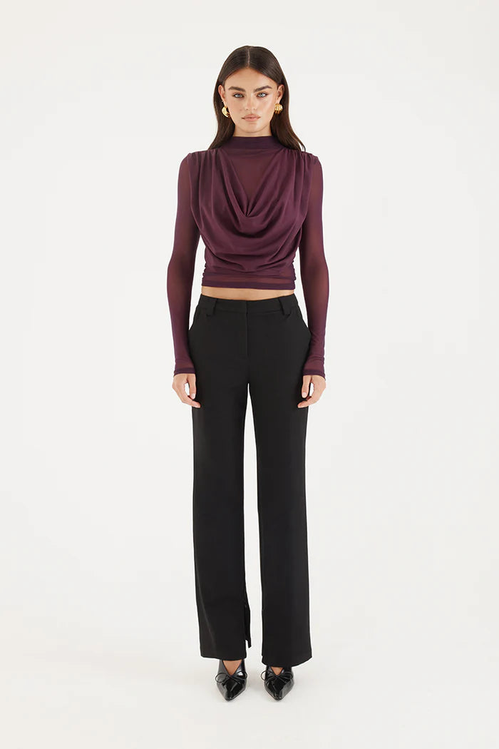 Madison The Label Grace Top | Aubergine