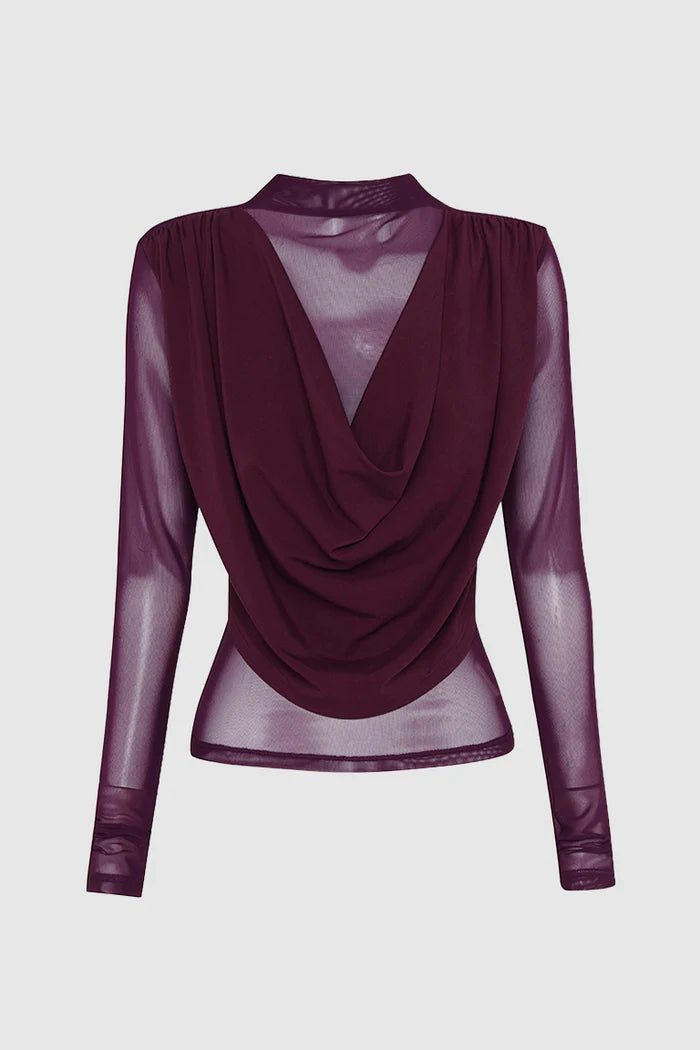 Madison The Label Grace Top | Aubergine