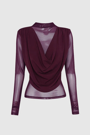 Madison The Label Grace Top | Aubergine