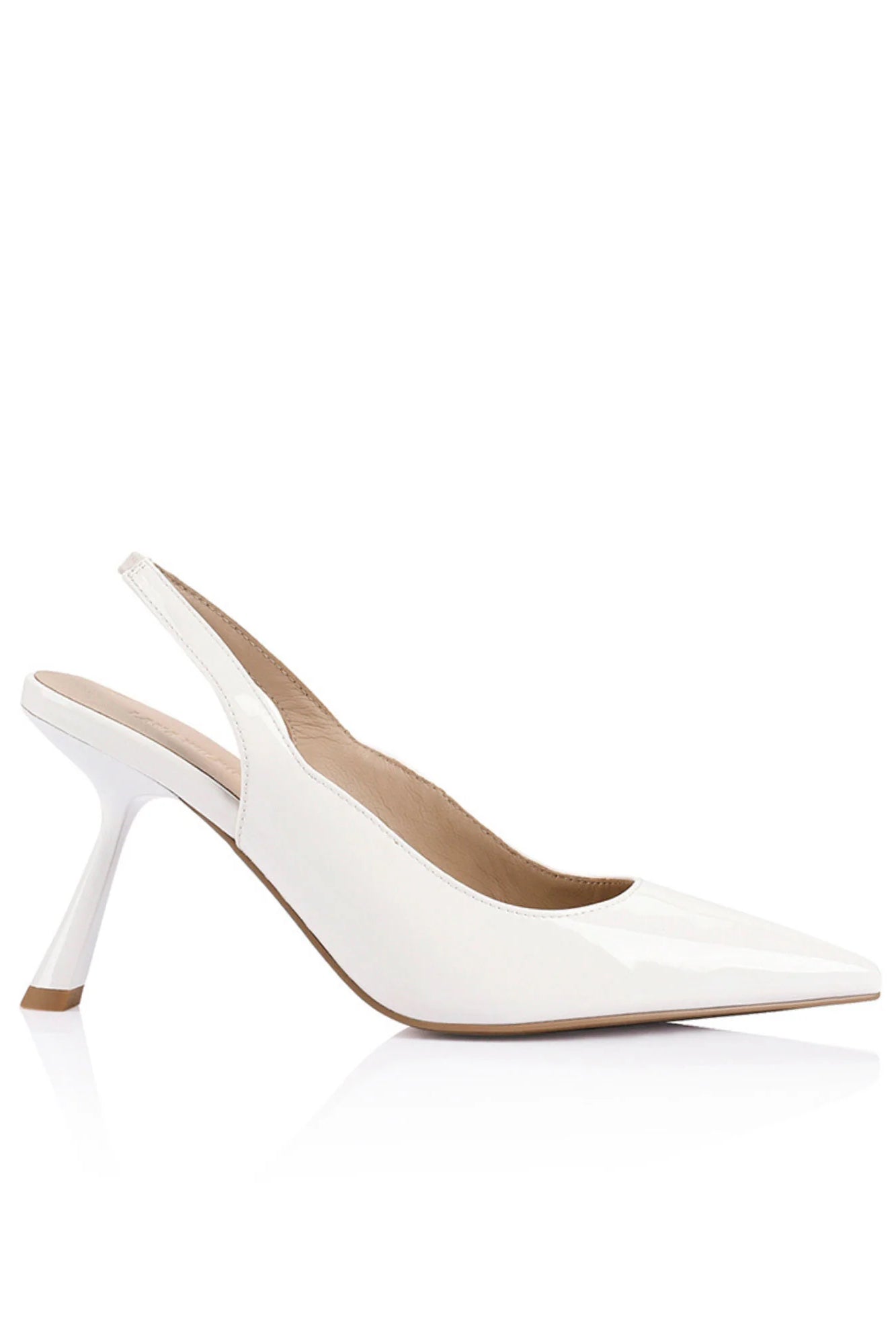 Lana Wilkinson Celeste Heel | White Patent
