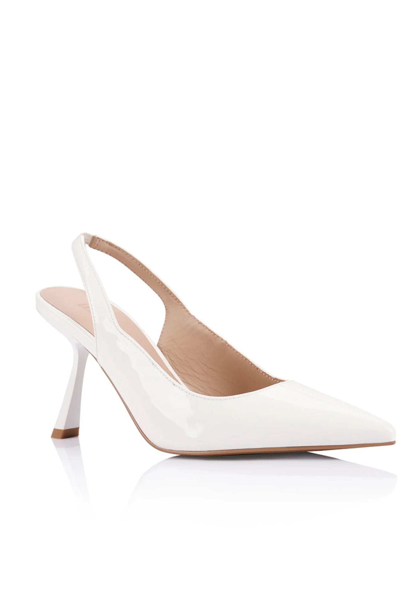 Lana Wilkinson Celeste Heel | White Patent