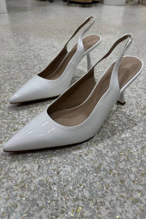 Lana Wilkinson Celeste Heel | White Patent