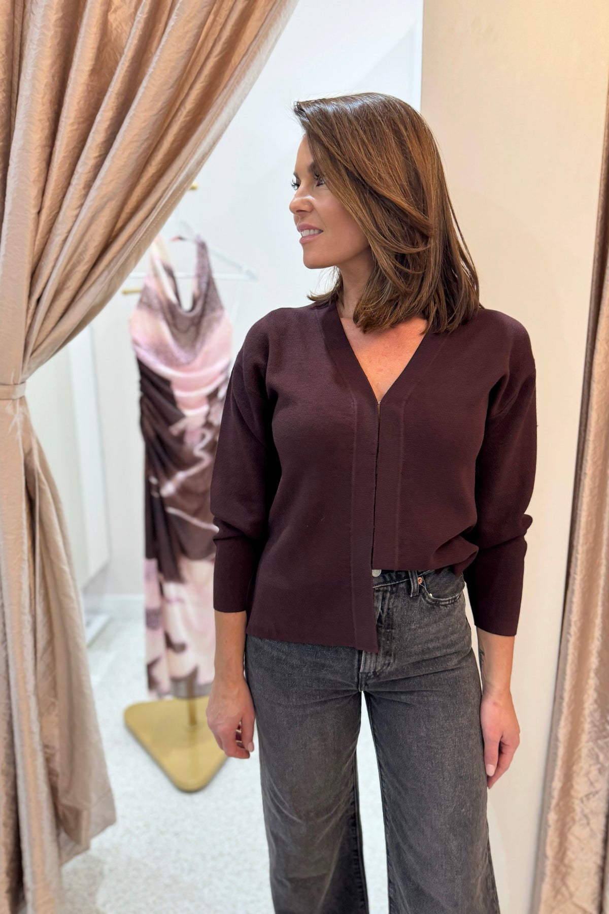 Sovere Sentment Knit Cardi | Plum