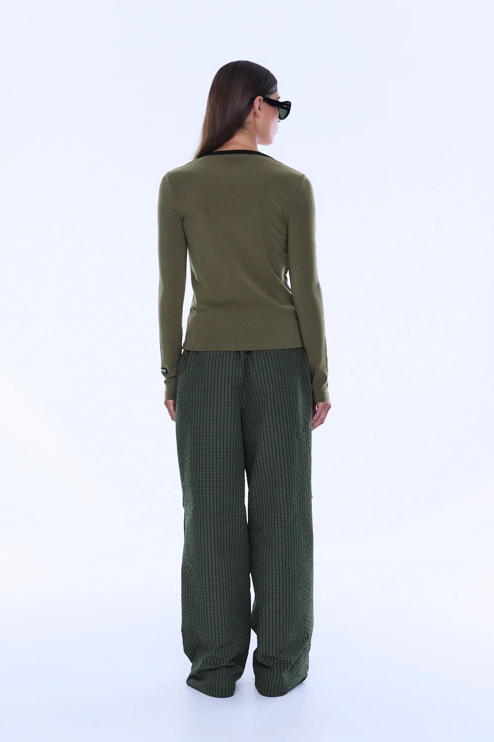 Ena Pelly Jade Long Sleeve Top | Olive