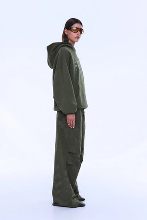Ena Pelly Cassie Oversized Hoodie | Washed Olive