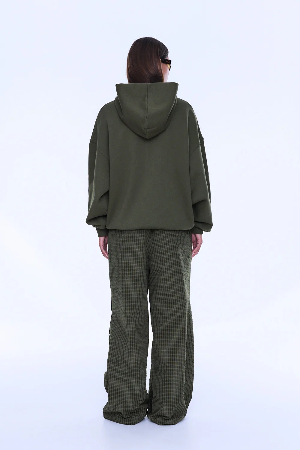 Ena Pelly Cassie Oversized Hoodie | Washed Olive