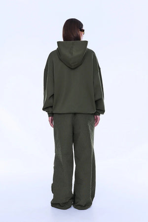 Ena Pelly Cassie Oversized Hoodie | Washed Olive