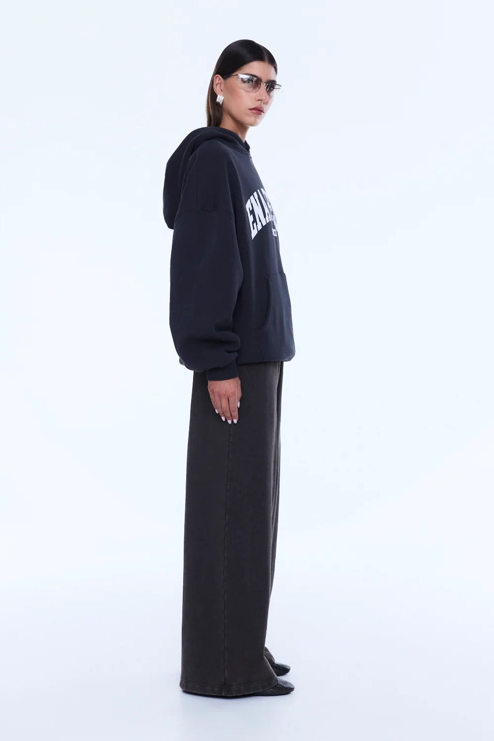 Ena Pelly Cassie Oversized Hoodie | Phantom / Charcoal