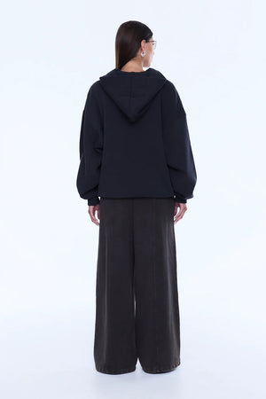 Ena Pelly Cassie Oversized Hoodie | Phantom / Charcoal