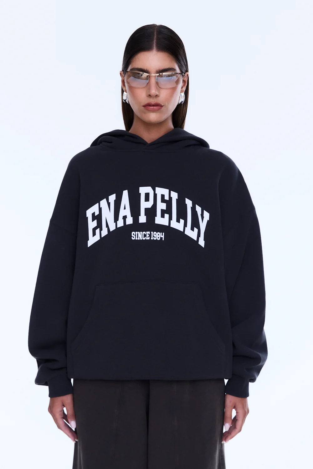 Ena Pelly Cassie Oversized Hoodie | Phantom / Charcoal