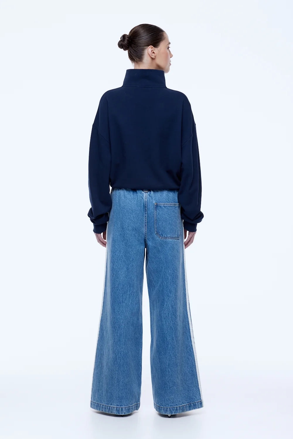 Ena Pelly Sophie Wide Leg Jean | Light Indigo