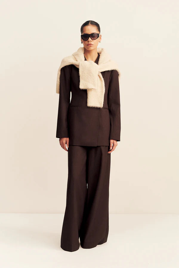 Shona Joy Asher Double Breasted Blazer | Ristretto