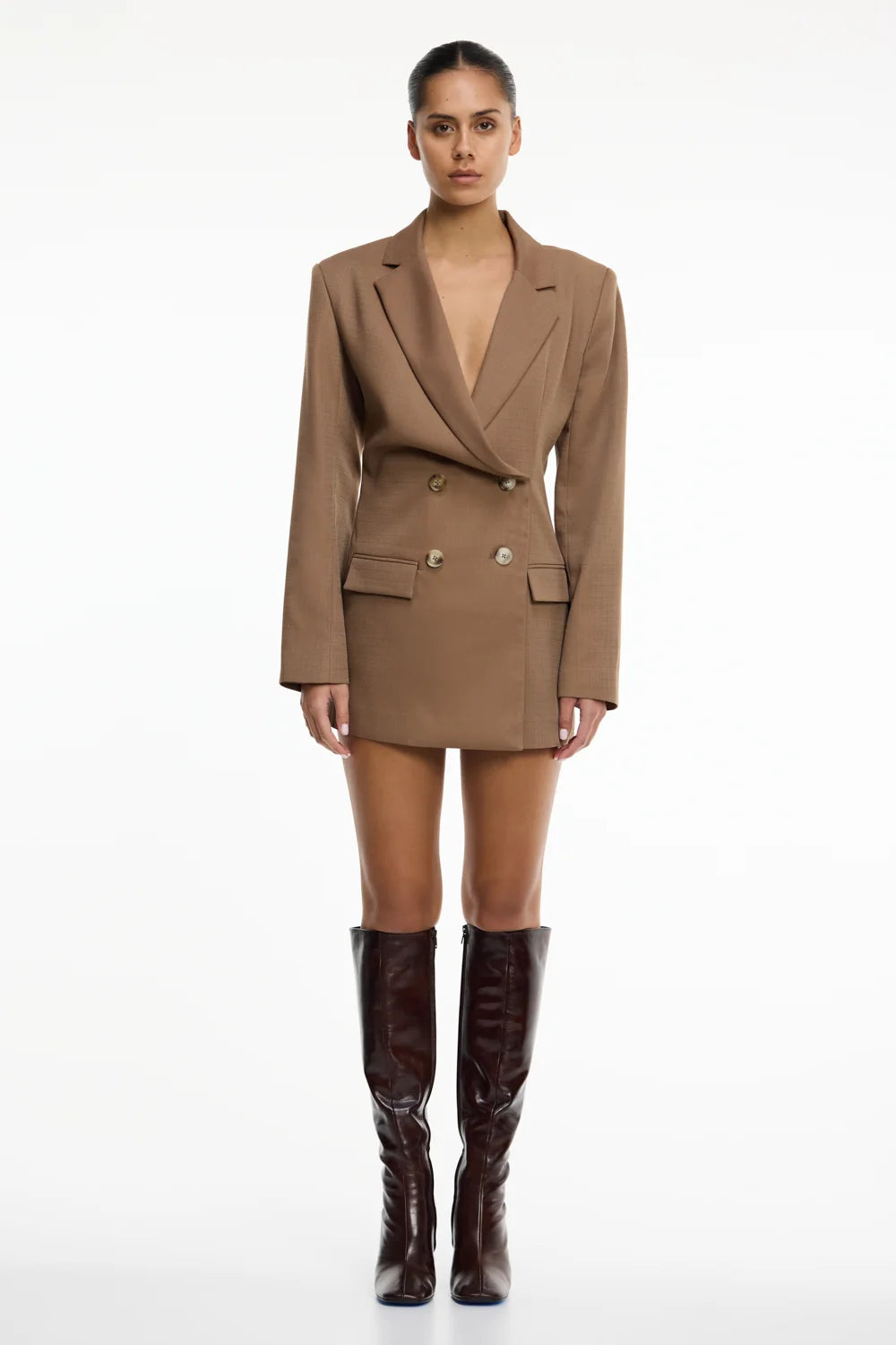Significant Other Eris Blazer Dress | Taupe