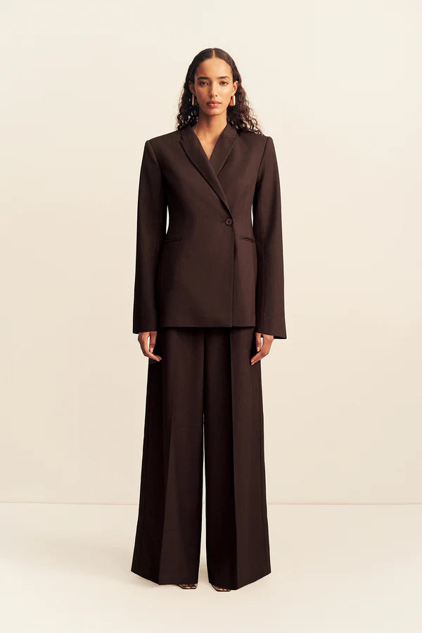 Shona Joy Asher Double Breasted Blazer | Ristretto