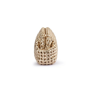 Olga Berg Everly Hand Woven Clutch | Gold