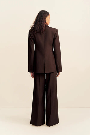 Shona Joy Asher Double Breasted Blazer | Ristretto