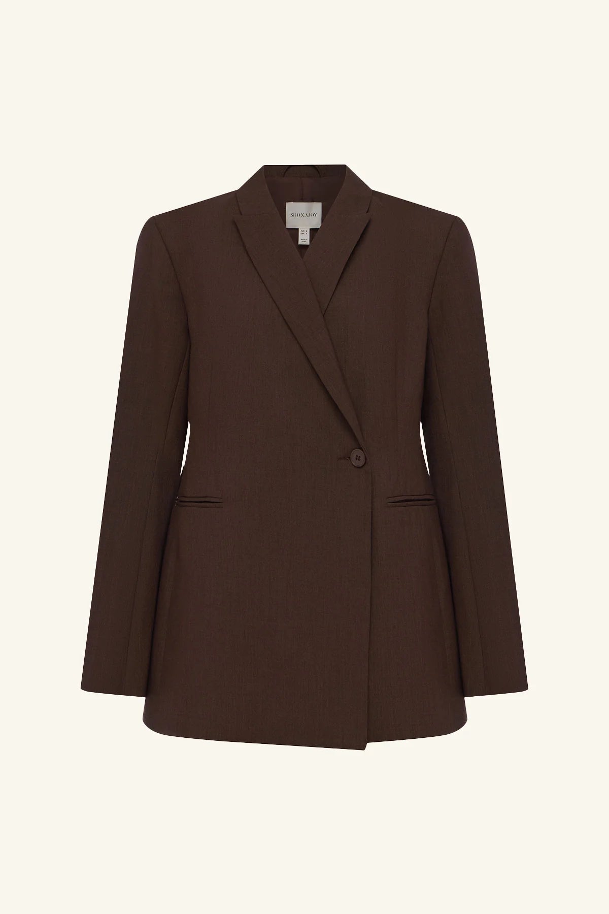 Shona Joy Asher Double Breasted Blazer | Ristretto