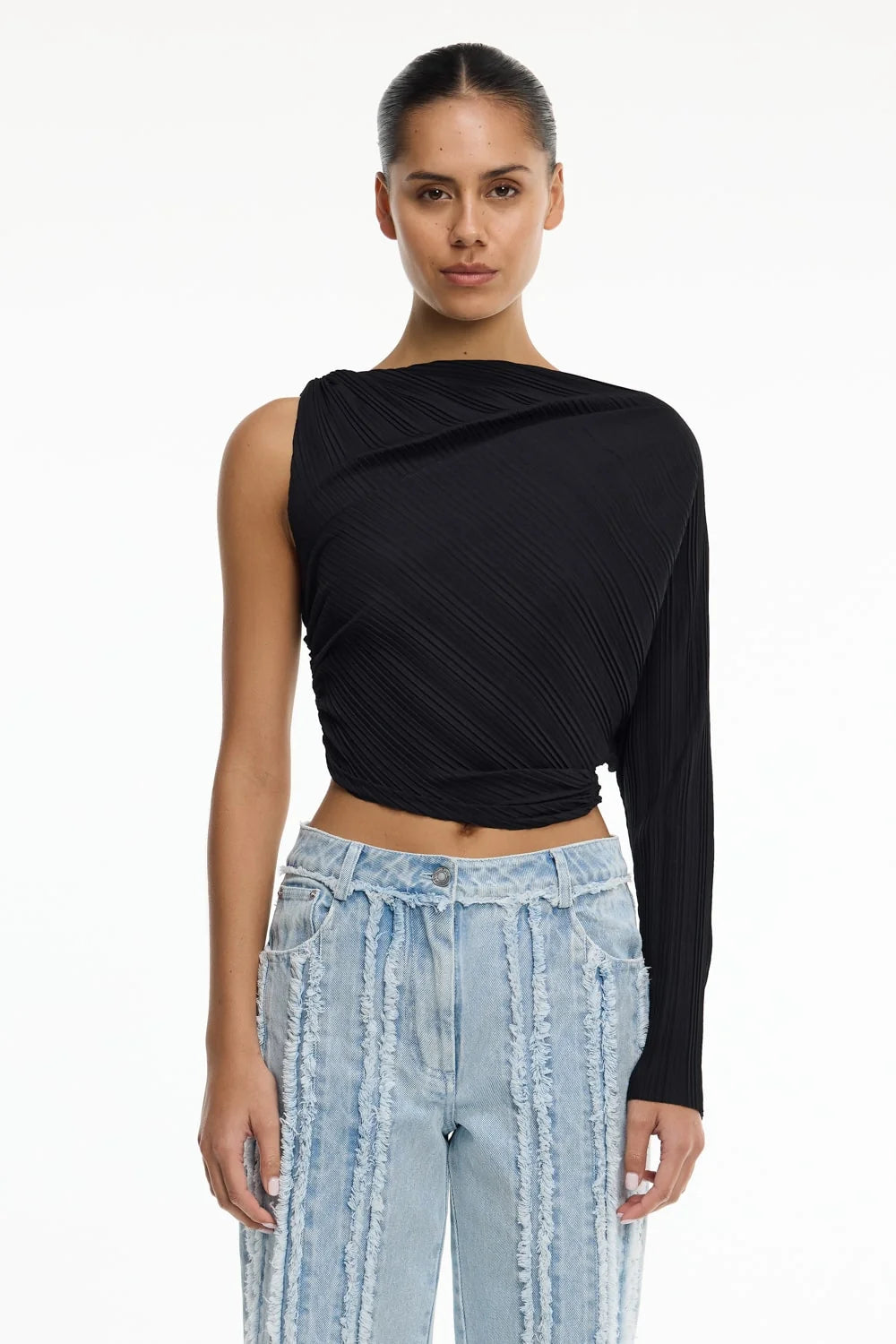 Significant Other Nesta Long Sleeve Top | Black
