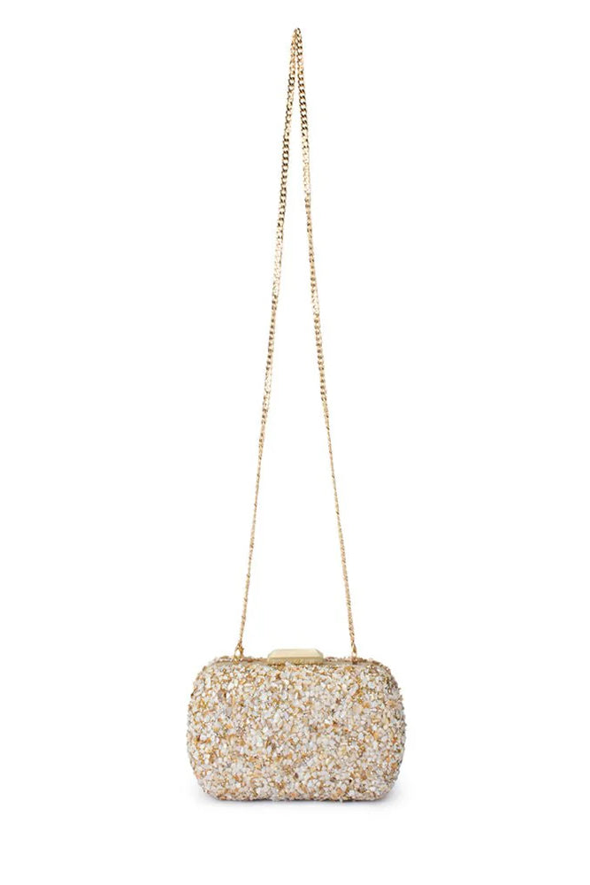 Olga Berg The Savannah Pebble Clutch | Natural || BEST SELLER BACK IN STOCk