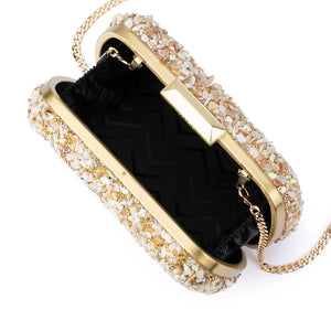 Olga Berg The Savannah Pebble Clutch | Natural || BEST SELLER BACK IN STOCk