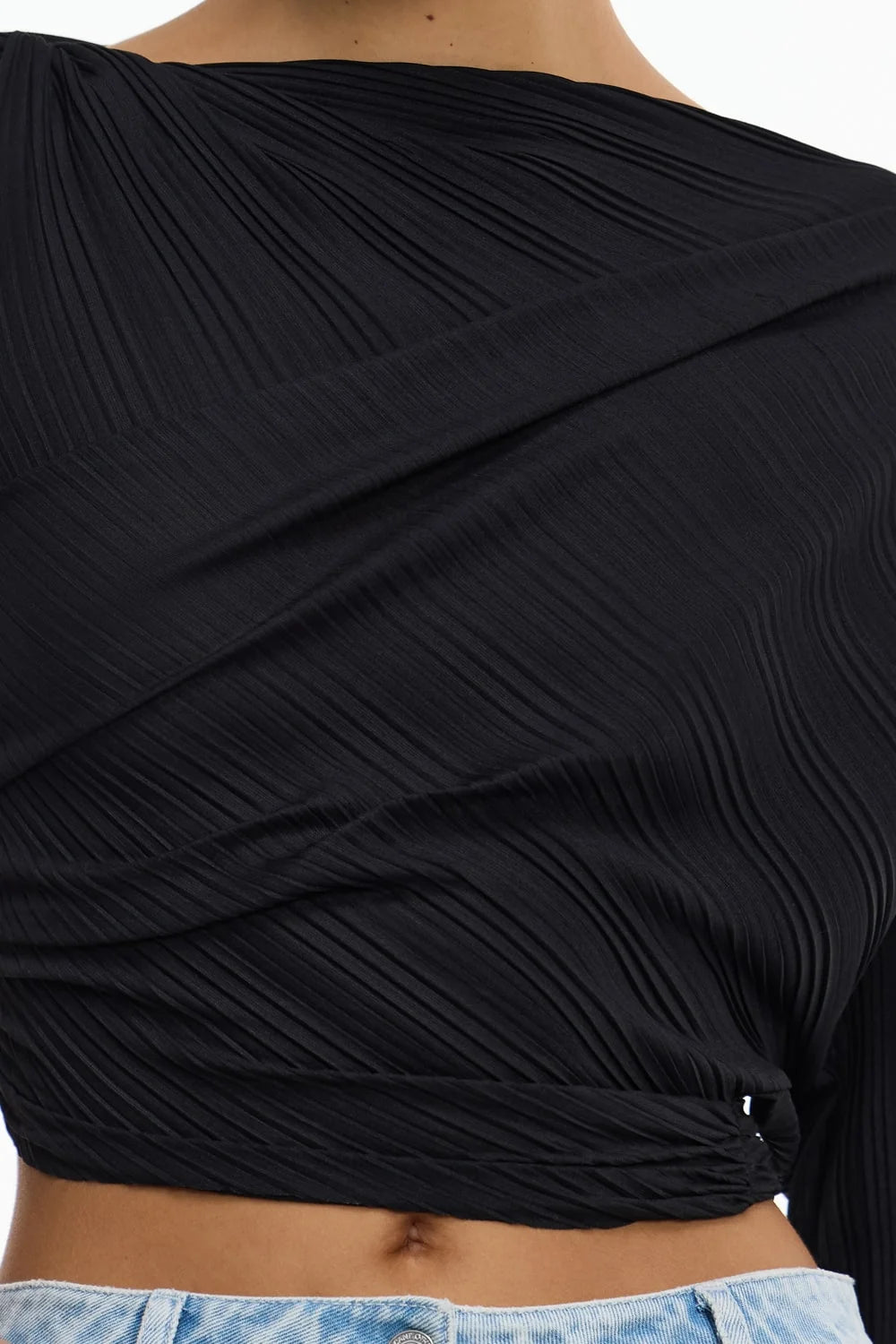 Significant Other Nesta Long Sleeve Top | Black