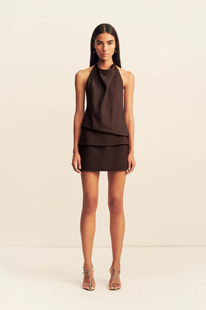 Shona Joy Asher Mini Skirt | Ristretto