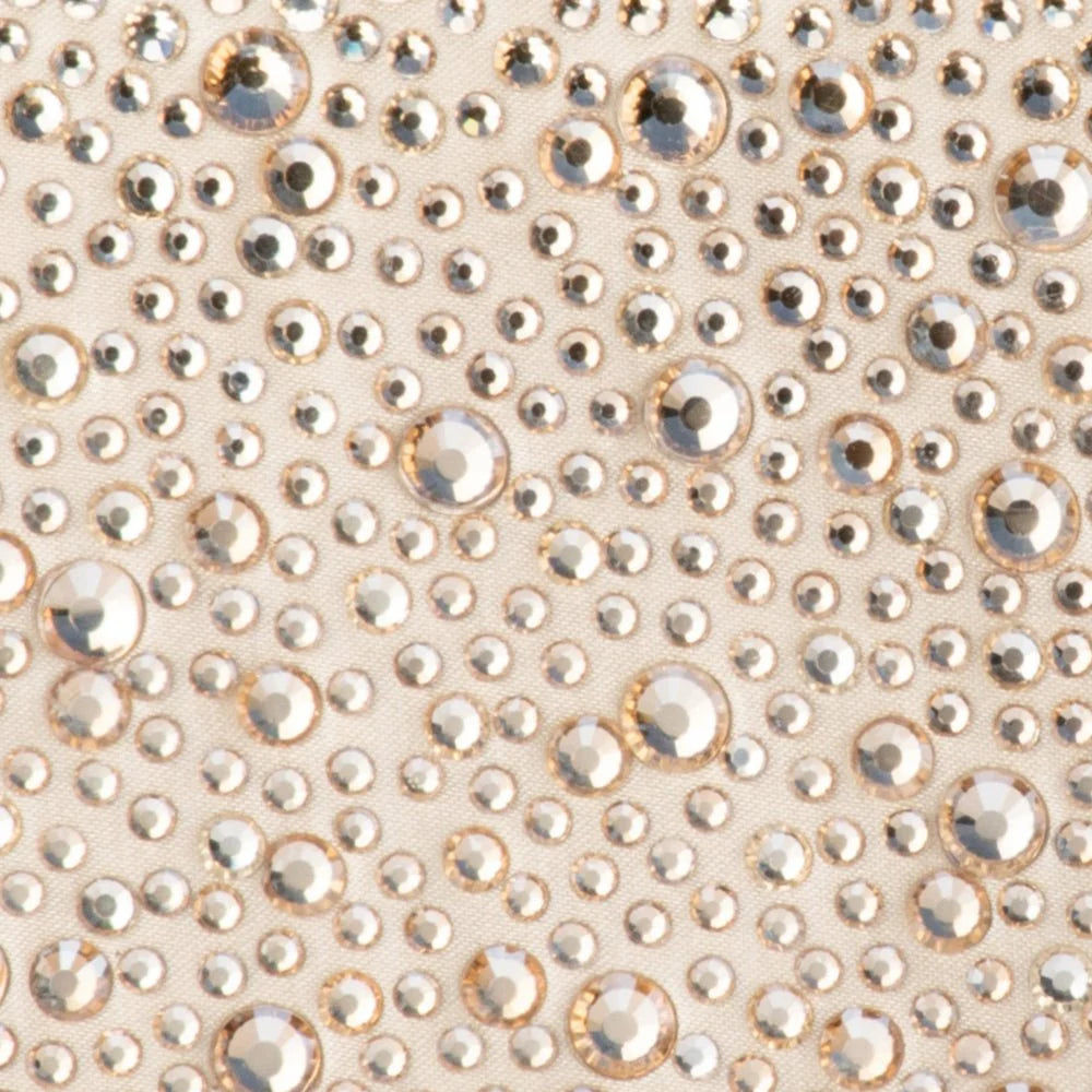 Olga Berg The Emma Crystal Clutch Bag | Champagne