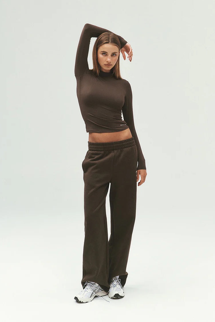 P.E Nation Haven Long Sleeve Top | Coffee