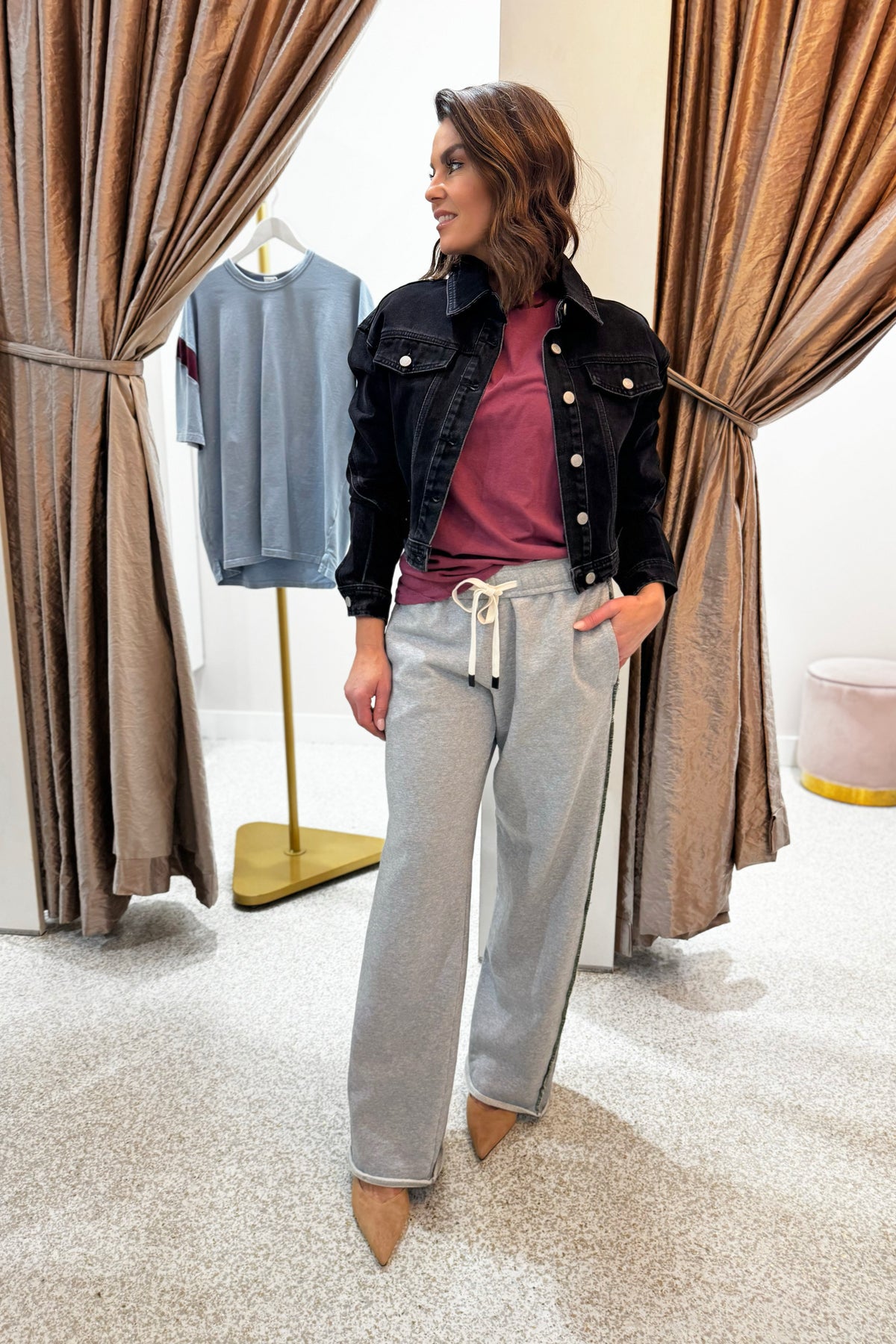 Bassike Classic T-Shirt | Faded Plum