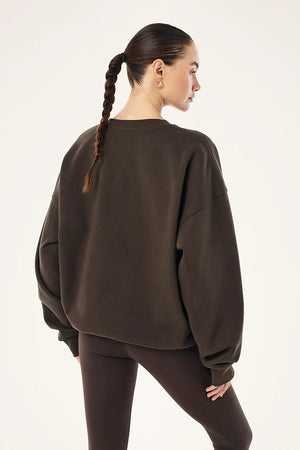 P.E Nation Oversized Sweat | Coffee