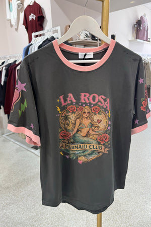 Chosen By Fifi & Annie La Rosa Tee | Washed Charcoal