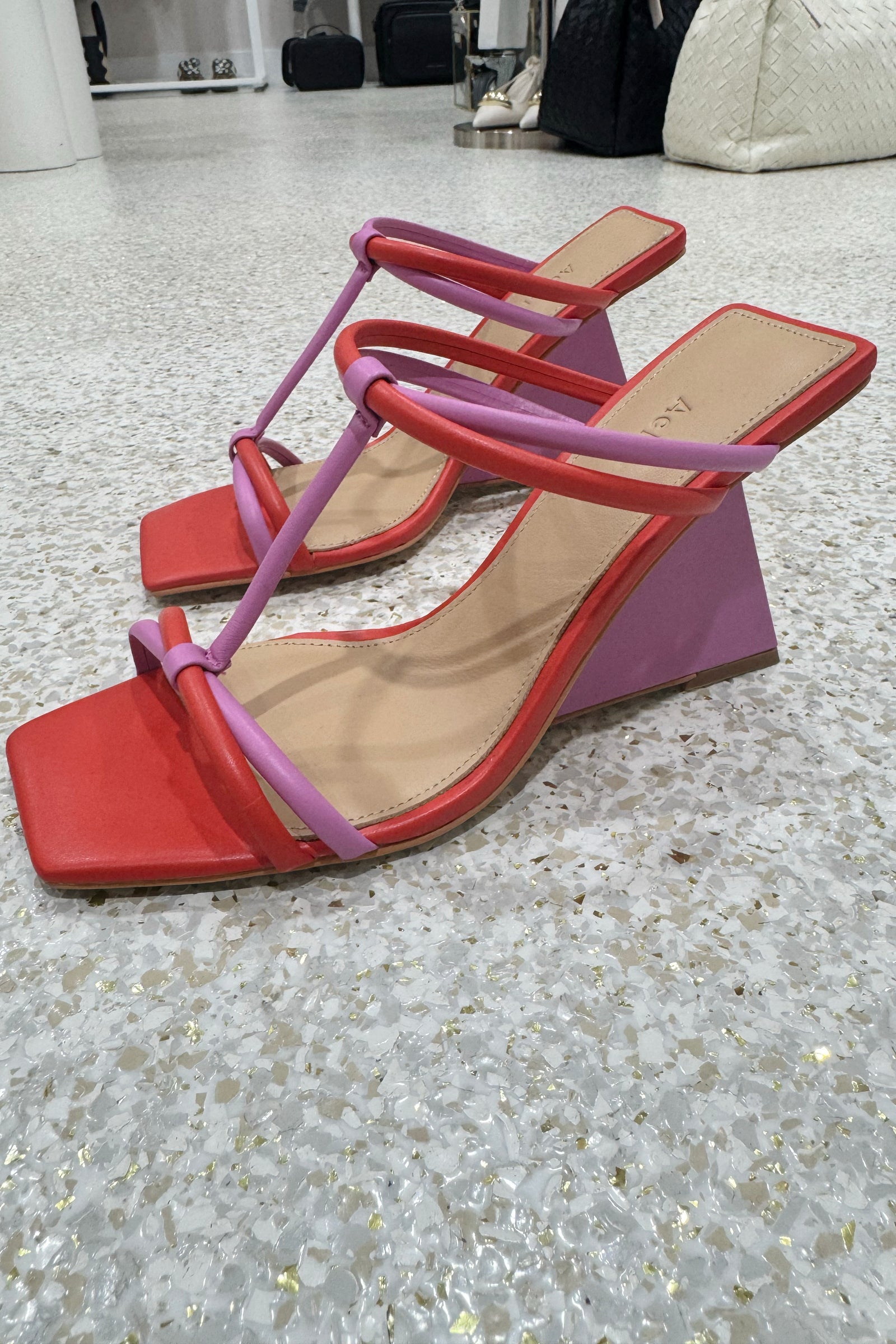 Acler Clarkson Wedge | Ultraviolet Rosso