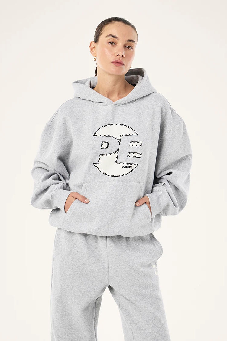 P.E Nation Voltage Hoodie | Mid Grey Marle