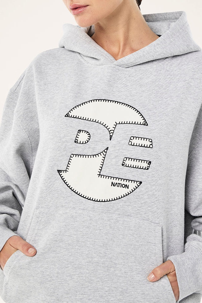 P.E Nation Voltage Hoodie | Mid Grey Marle
