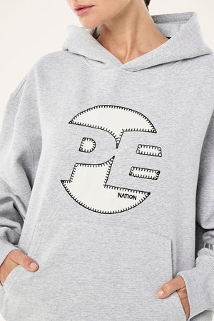 P.E Nation Voltage Hoodie | Mid Grey Marle