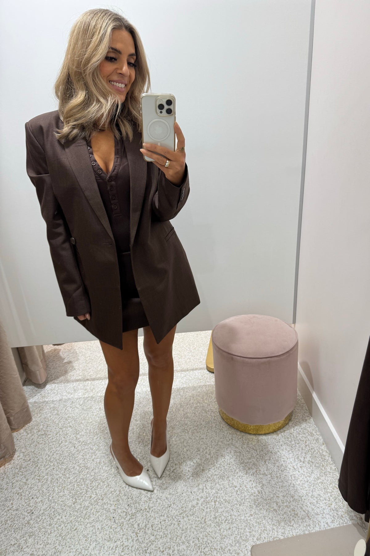 Shona Joy Asher Mini Skirt | Ristretto