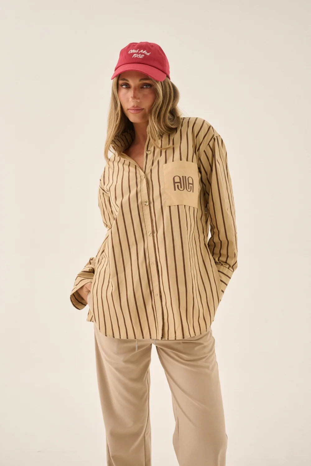 Araminta James AJJA Pocket Shirt | Sand || PRE_ORDER ETA 28/08/2026